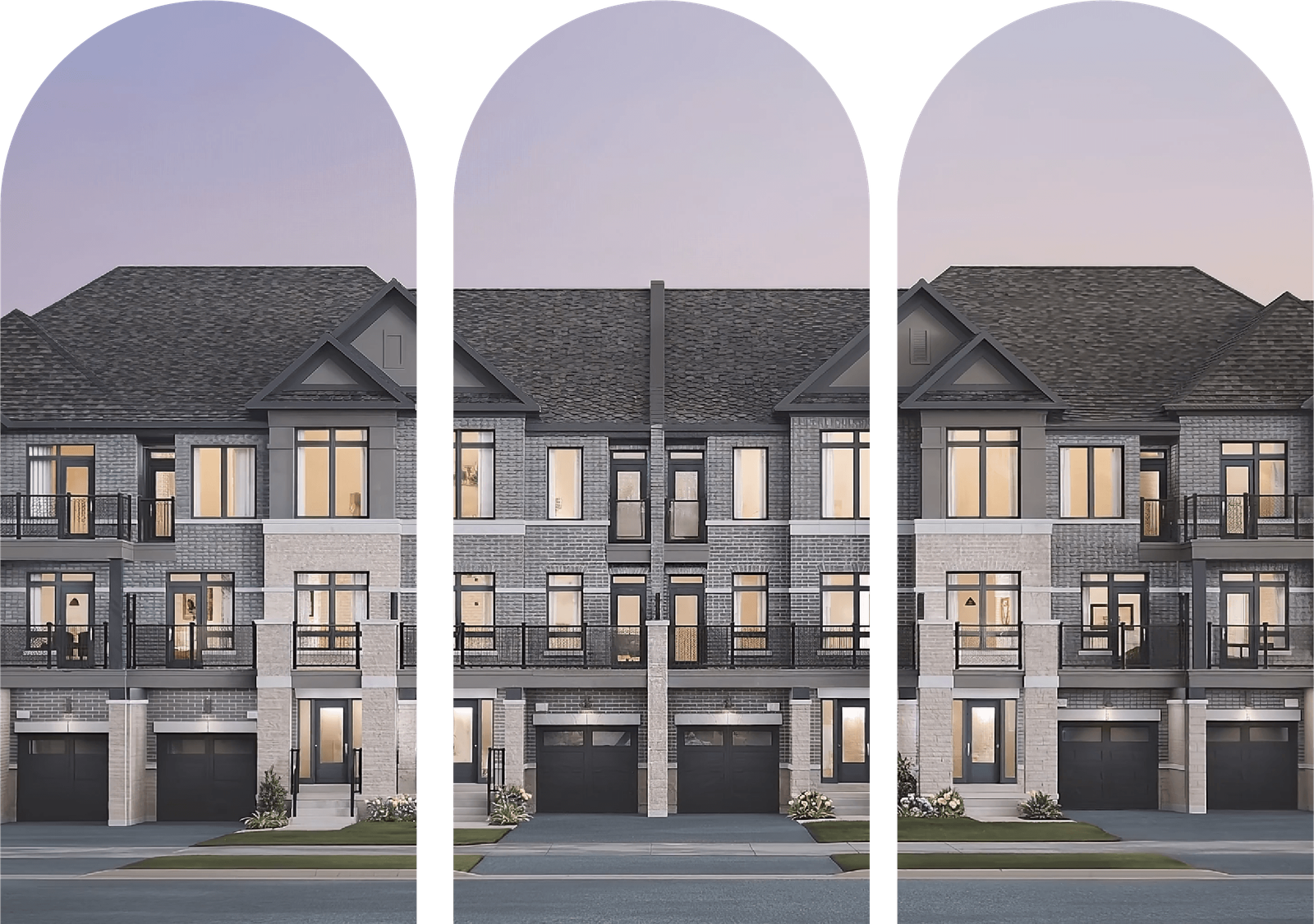 Vellore Trails Townhomes Vaughan, designer exterior rendering